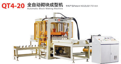 Máquina para fabricação de blocos automática QT4-20