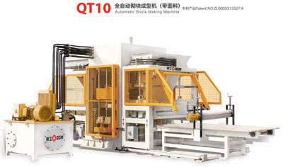 Máquina para fabricação de blocos automática QT10